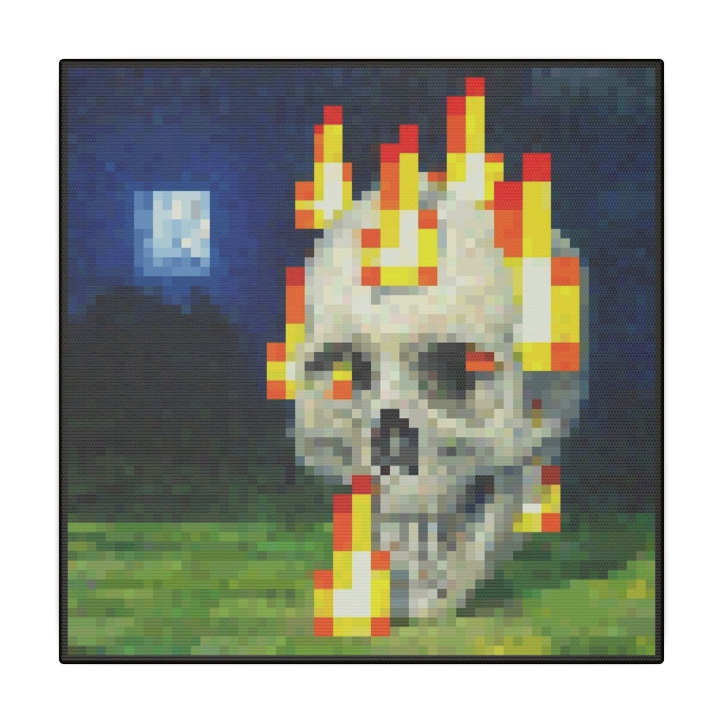 "Skull On Fire" - Canvas