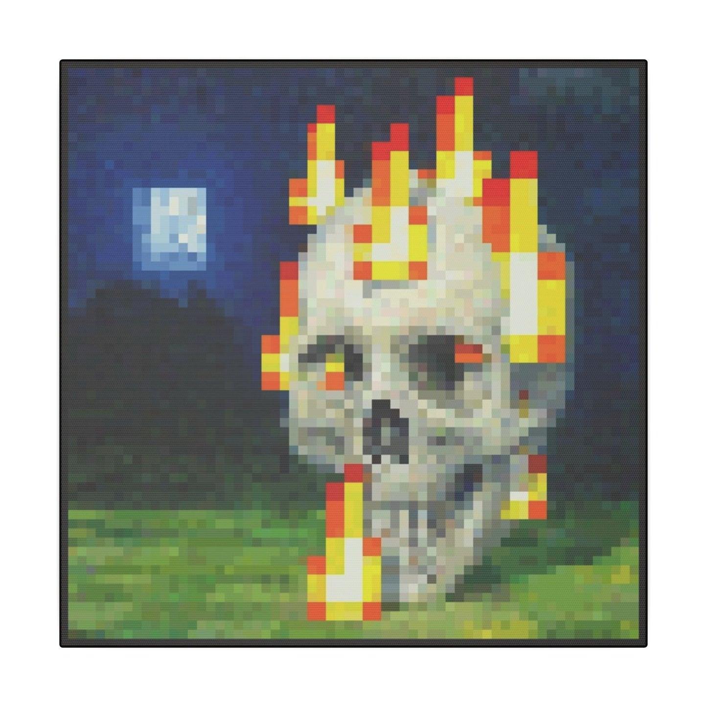 "Skull On Fire" - Canvas