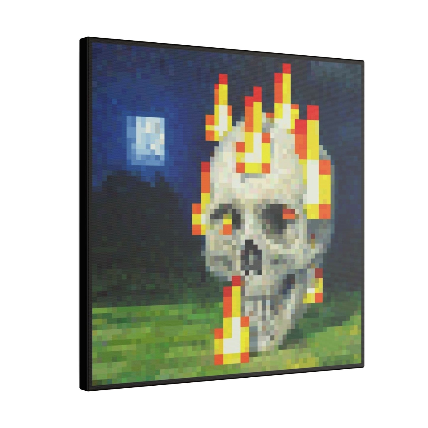 "Skull On Fire" - Canvas